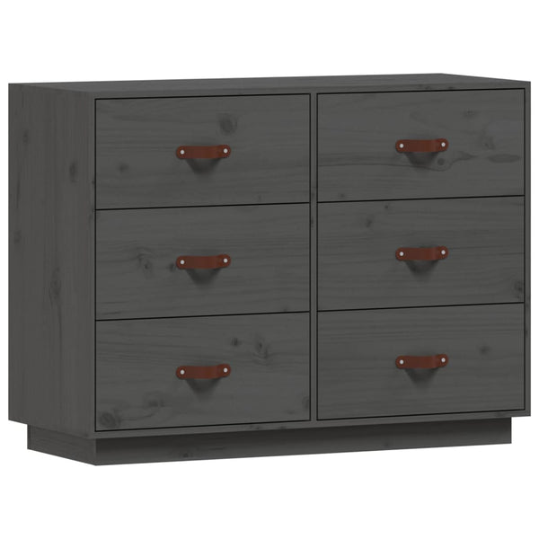 Graues Sideboard Eudoxie 100x40x75cm (Kiefer)