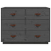 Graues Sideboard Eudoxie 100x40x75cm (Kiefer)