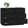 Schwarzes Sideboard Eudoxie 100x40x75cm (Kiefer)