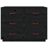 Schwarzes Sideboard Eudoxie 100x40x75cm (Kiefer)