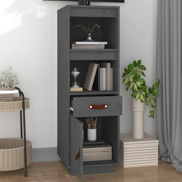 Grauer Schrank Davijani 34x40x108,5cm (Kiefer)