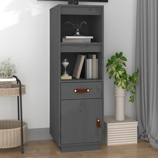 Grauer Schrank Davijani 34x40x108,5cm (Kiefer)