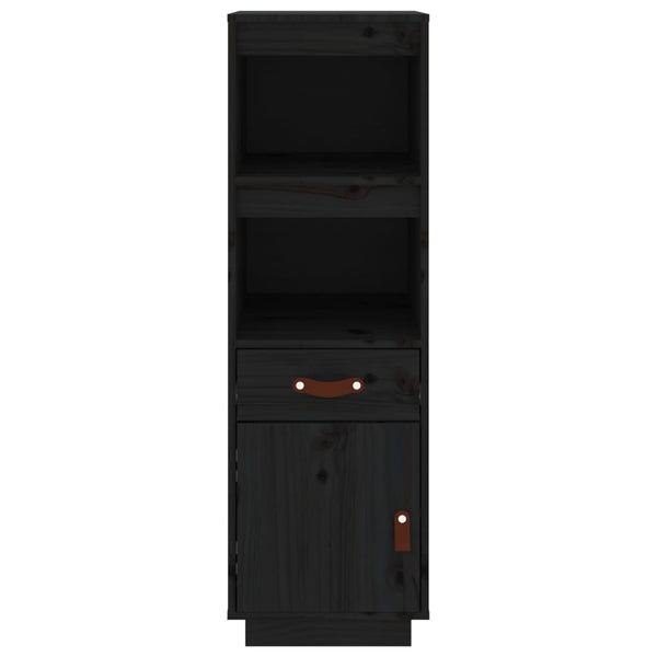 Schwarzer Schrank Davijani 34x40x108,5cm (Kiefer)