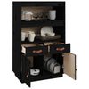 Schwarzer Schrank Adip 67x40x108,5cm (Kiefer)