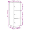Schrank Darica 34x40x108,5cm (Kiefer)