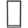 Mattamusta polttopuuteline Sterling 50x28x94cm (teräs)