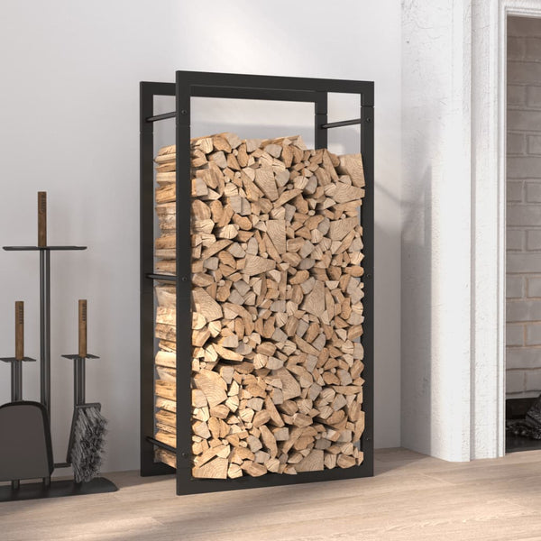 Mattamusta polttopuuteline Sterling 50x28x94cm (teräs)