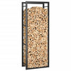 Mattamusta polttopuuteline Sterling 50x28x132cm (teräs)