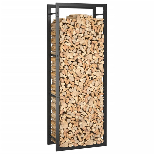 Mattamusta polttopuuteline Sterling 50x28x132cm (teräs)