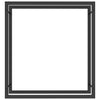 Mattamusta polttopuuteline Sterling 80x28x86cm (teräs)