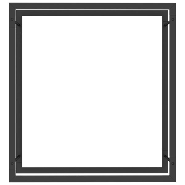 Mattamusta polttopuuteline Sterling 80x28x86cm (teräs)