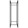 Mattamusta polttopuuteline Sterling 80x28x86cm (teräs)