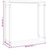 Mattamusta polttopuuteline Sterling 80x28x86cm (teräs)