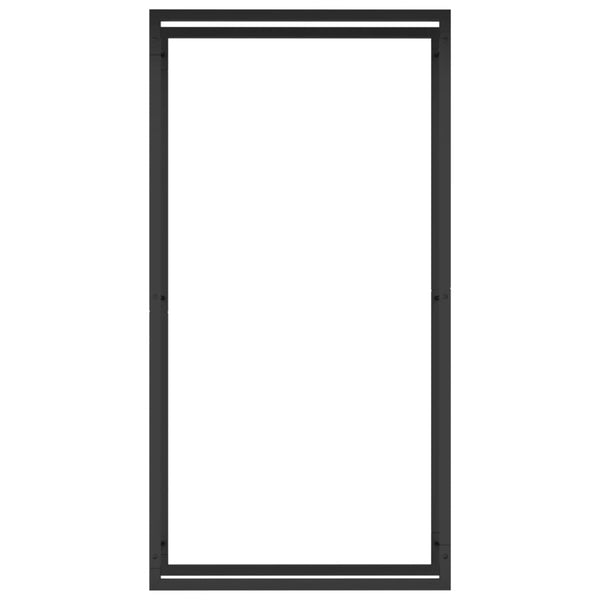 Mattamusta polttopuuteline Sterling 80x28x154cm (teräs)