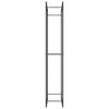 Mattamusta polttopuuteline Sterling 80x28x154cm (teräs)