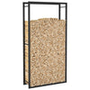 Mattamusta polttopuuteline Sterling 80x28x154cm (teräs)