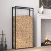 Mattamusta polttopuuteline Sterling 80x28x154cm (teräs)