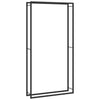 Matt-schwarzes Brennholzregal Sterling 110x28x214cm (Stahl)