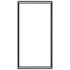 Matt-schwarzes Brennholzregal Sterling 110x28x214cm (Stahl)
