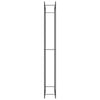 Matt-schwarzes Brennholzregal Sterling 110x28x214cm (Stahl)