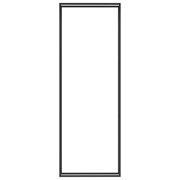 Kaminholzregal mattschwarz 110x28x312 cm Stahl