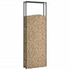 Kaminholzregal mattschwarz 110x28x312 cm Stahl