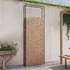 Kaminholzregal mattschwarz 110x28x312 cm Stahl