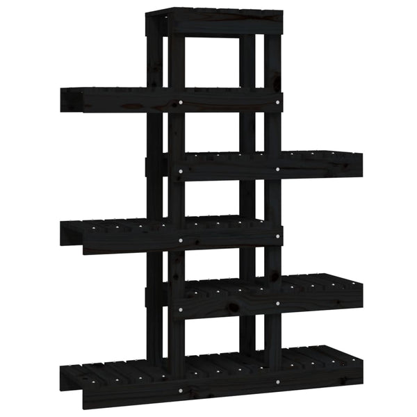 Pflanzenständer Bei 85x25x109,5cm (Kiefer) schwarz