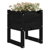 Schwarzer Blumenkasten Kylee 40x40x52,5cm (Kiefer)