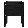 Schwarzer Blumenkasten Kylee 40x40x52,5cm (Kiefer)