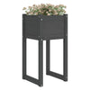Grauer Blumenkasten Kylee 40x40x81cm (Kiefer)