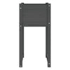 Grauer Blumenkasten Kylee 40x40x81cm (Kiefer)