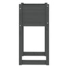 Grauer Blumenkasten Kylee 40x40x81cm (Kiefer)