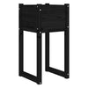Schwarzer Blumenkasten Kylee 40x40x81cm (Kiefer)