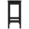 Schwarze Barhocker Janka 40x40x78cm (2 Stk. Kiefer)