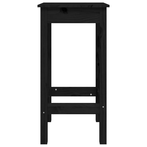 Schwarze Barhocker Janka 40x40x78cm (2 Stk. Kiefer)