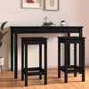 Schwarze Barhocker Janka 40x40x78cm (2 Stk. Kiefer)