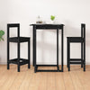 Schwarze Barhocker Janka 40x41,5x112cm (2 Stk. Kiefer)
