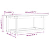 Couchtisch Marioarea 110x55x45cm (Kiefer)