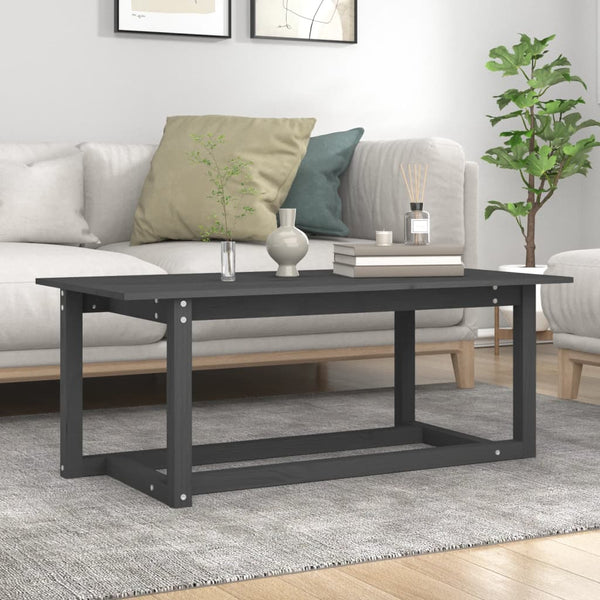 Couchtisch Marioarea, grau, 110x55x45cm (Kiefer)