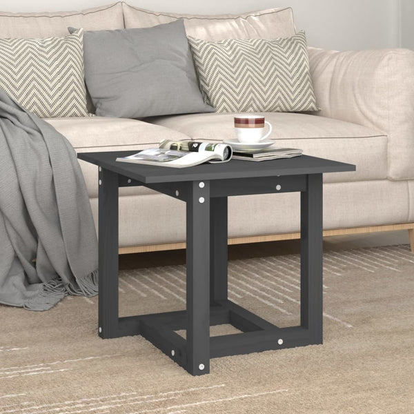 Grauer Couchtisch Marioarea 50x50x45cm (Kiefer)