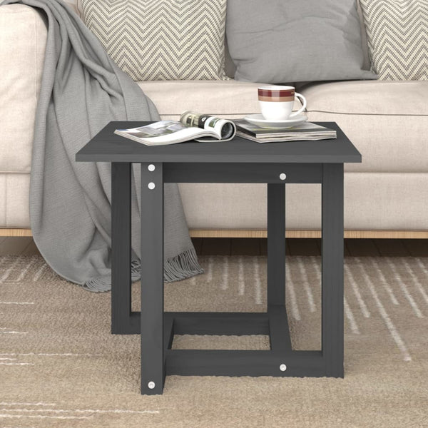 Grauer Couchtisch Marioarea 50x50x45cm (Kiefer)