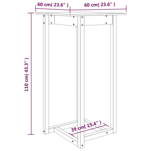 Bartisch Daniela 60x60x110cm (Kiefer)