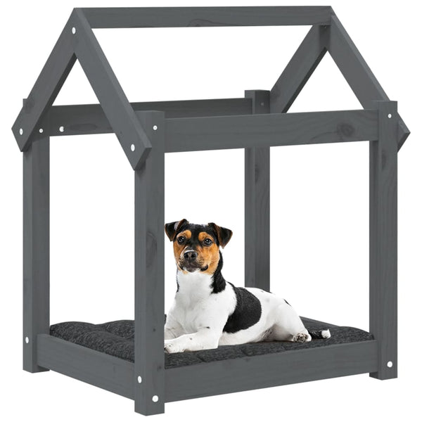 Graues Hundebett Maymie 61x50x70cm (Kiefer)