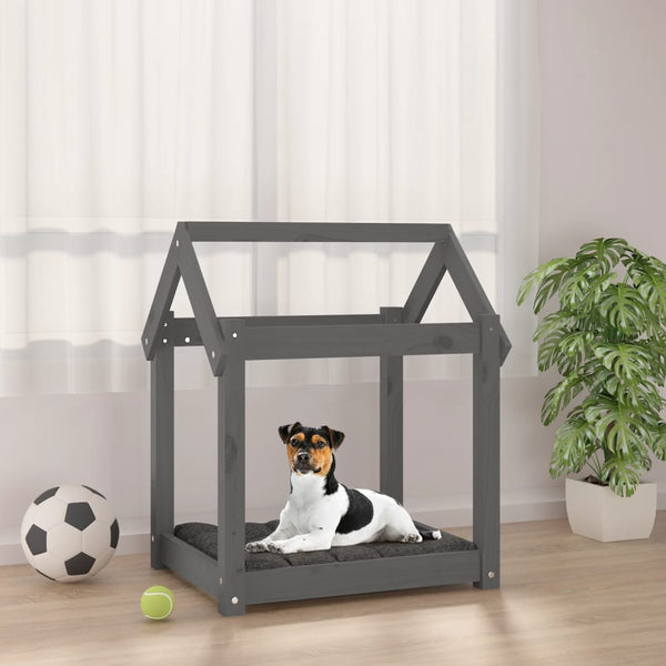 Graues Hundebett Maymie 61x50x70cm (Kiefer)