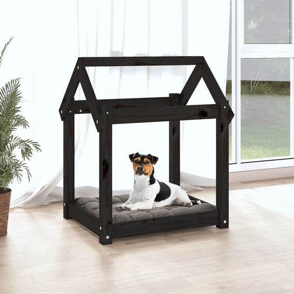 Hundebett Maymie 61x50x70cm, schwarz (Kiefer)