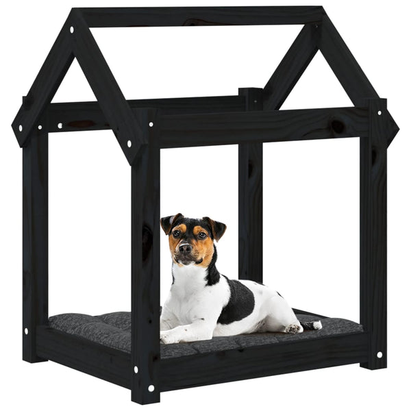 Hundebett Maymie 61x50x70cm, schwarz (Kiefer)