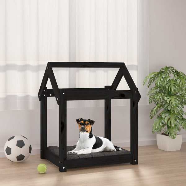 Hundebett Maymie 61x50x70cm, schwarz (Kiefer)