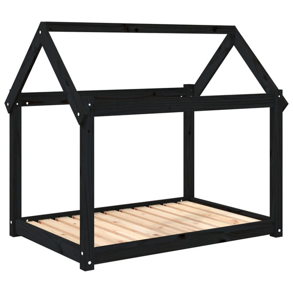 Hundebett Maymie 101x70x90cm Kiefer, schwarz