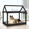 Hundebett Maymie 101x70x90cm Kiefer, schwarz